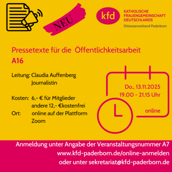A16 Pressetexte
