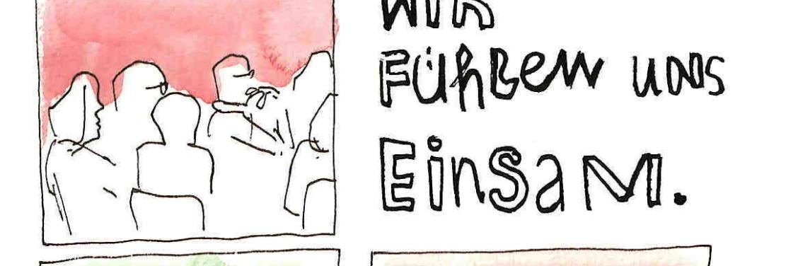 Wir fühlen uns Einsam._1 (c) Erzbistum Köln, Markus Rockstroh, Illustrator Köln. Wir fühlen uns Einsam._1