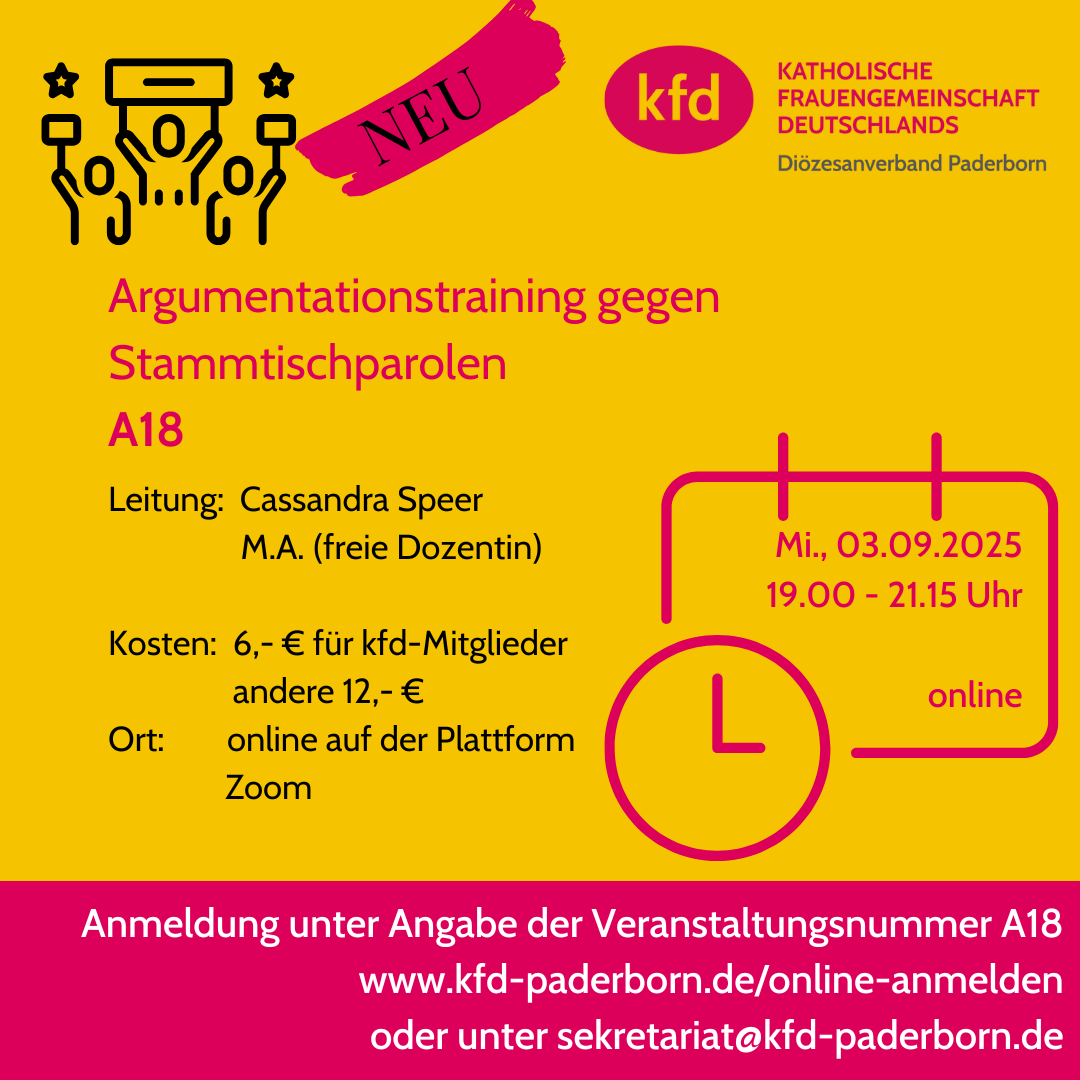 Argumentationstraining gegen Stammtischparolen