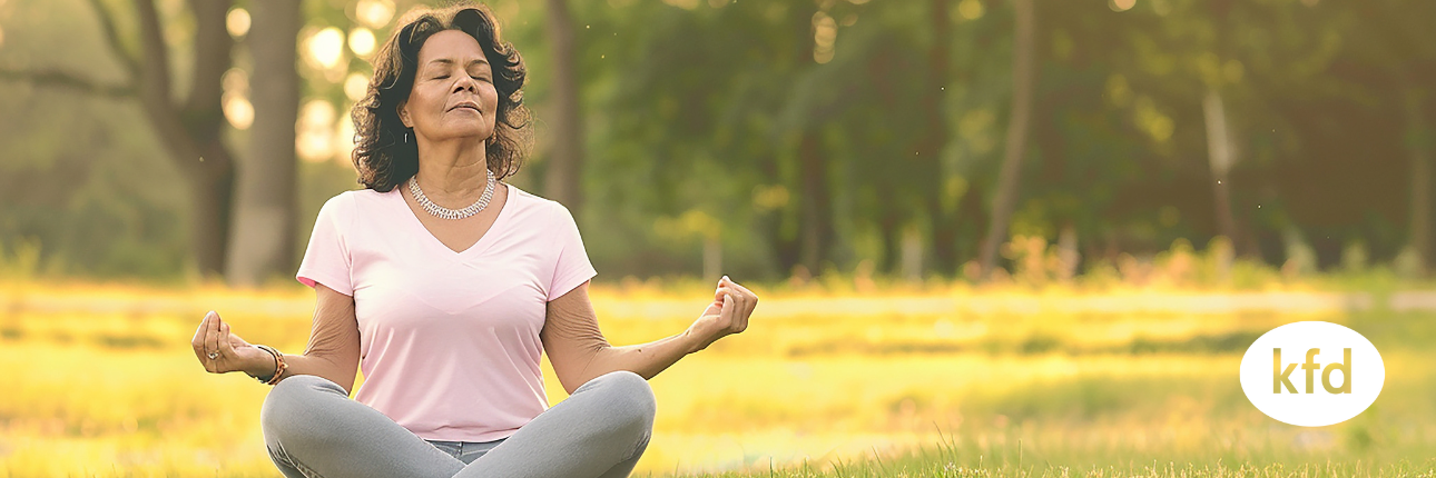 Frau beim Yoga