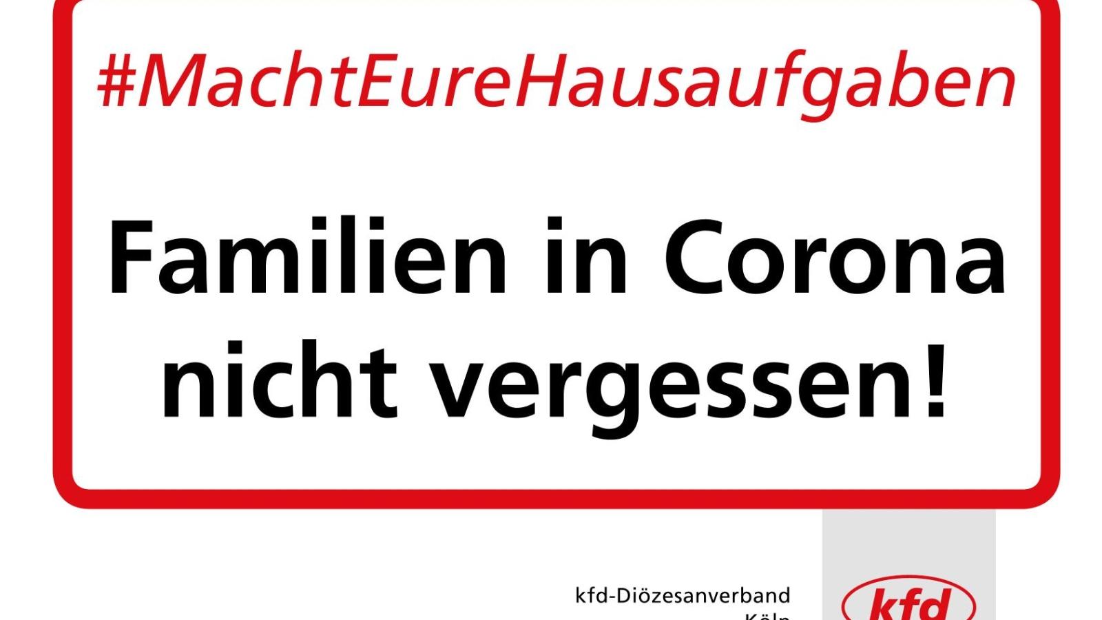 Familien in Corona nicht vergessen