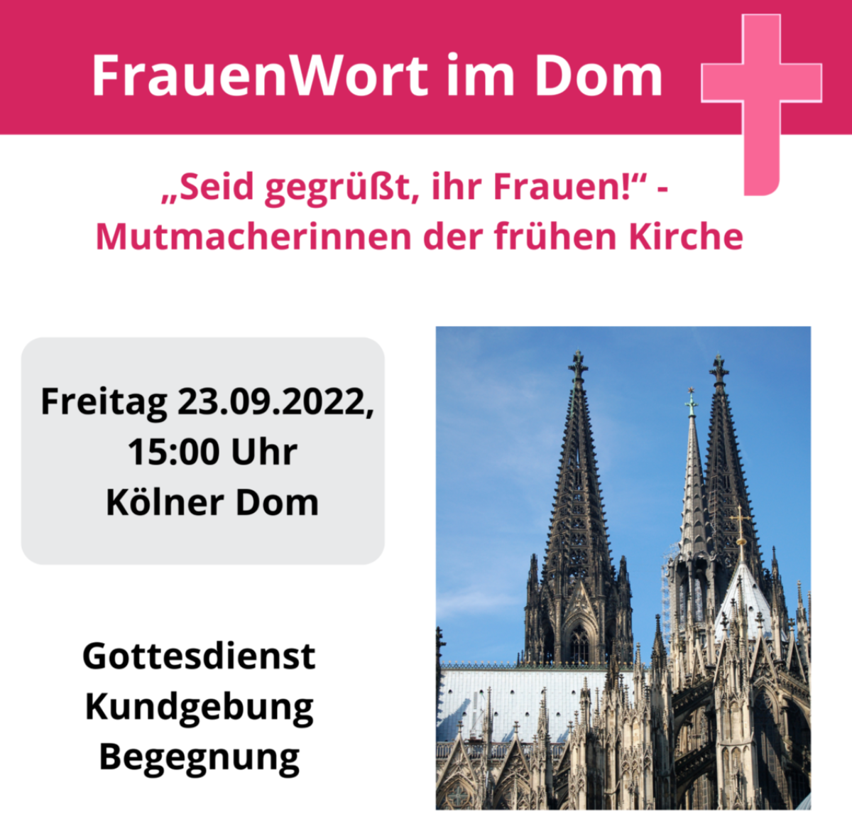 Plakat FrauenWort im Dom_final