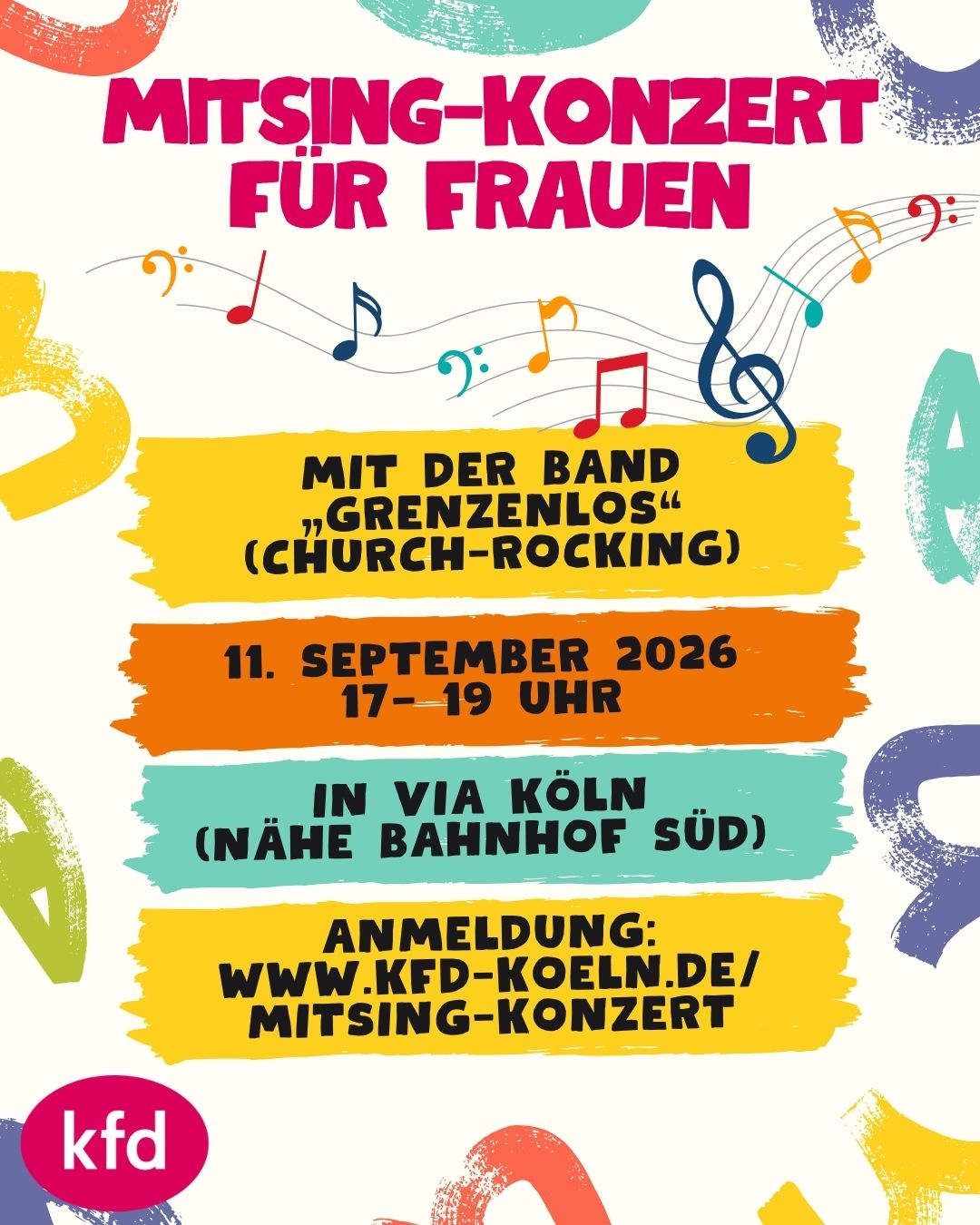 Bild zum Teilen - kfd-Mitsing-Konzert am 11.09.2026
